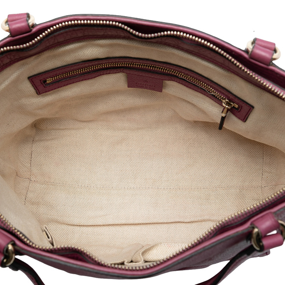 Pre-Loved Gucci Small Pebbled Leather Soho Cellarius Satchel - Picture 6 of 7